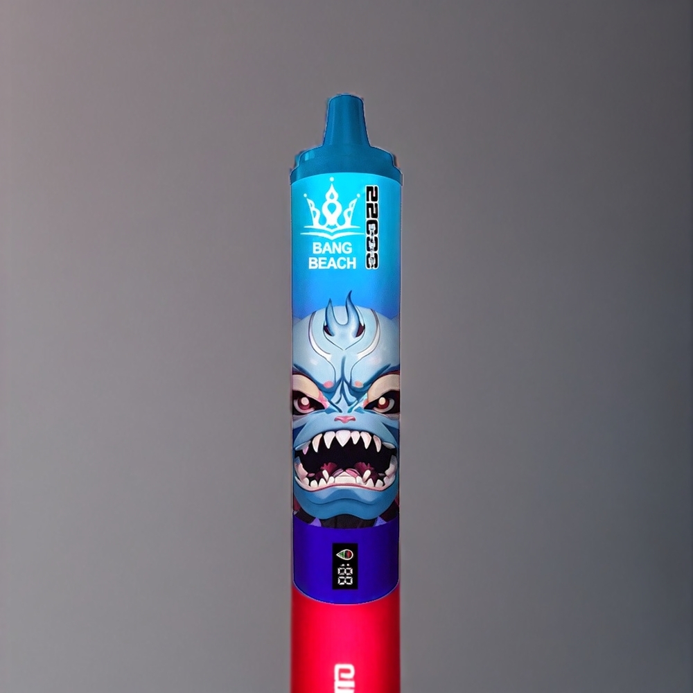 Bang Beach 22000 Puffs Norge Engros Engangs vape Blåbær Bringebær – 36ml E-Liquid, 650mAh Batteri, Nikotinstyrke 0% 2% 3% 5%