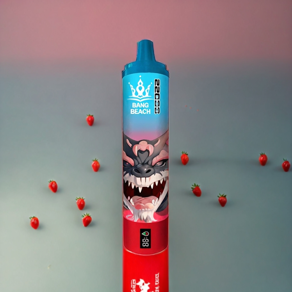 Bang Beach 22000 Puffs Norge Engros Engangs vape Jordbær Vannmelon – 36ml E-Liquid, 650mAh Batteri, Nikotinstyrke 0%, 2%, 3%, 5%