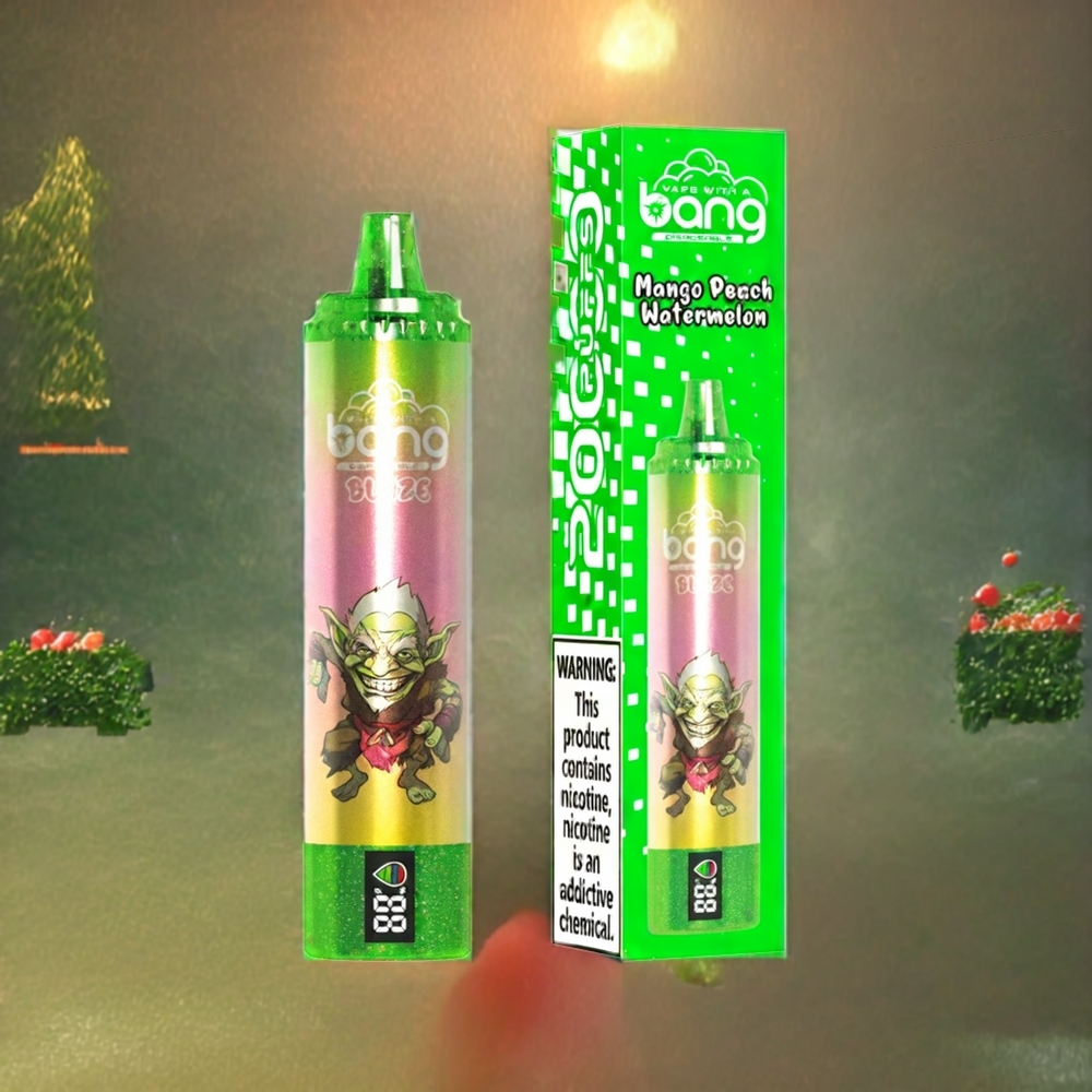 Bang Blaze Tornado Norge Engros 20000 Puffs Engangs vape Mango Peach Watermelon med Type-C-lading og Justerbar Luftstrøm, 0%,2%,3%,5% Nikotin