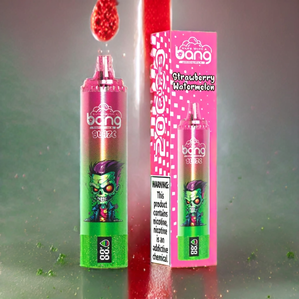 Bang Blaze Tornado Norge Engros 20000 Puffs Engangs vape Type-C Ladeport Justerbar Luftstrøm Jordbær Vannmelon 0% 2% 3% 5% Nikotin