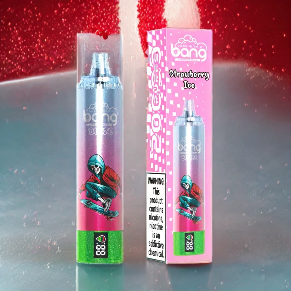 Bang Blaze Tornado Norge Engros 20000 Puffs Type-C Ladeport Tilpassbar Luftstrøm Engangs vape Jordbæris