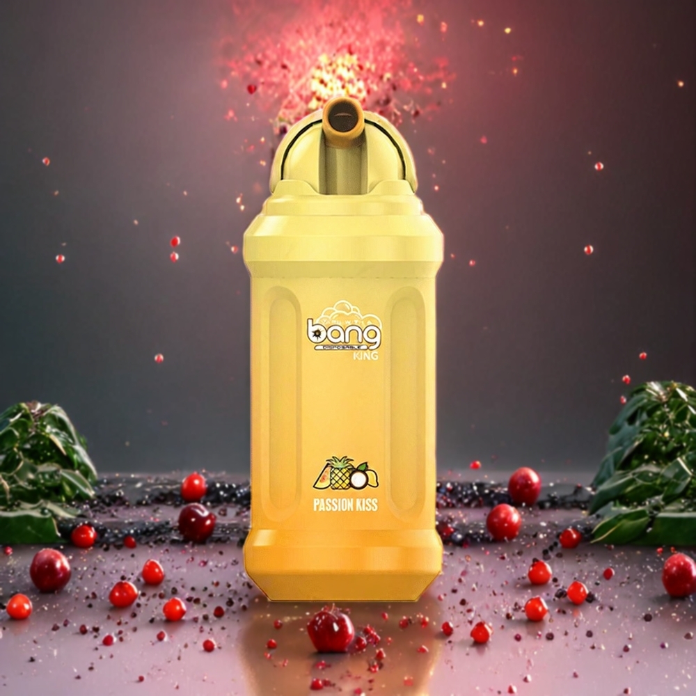 Bang King 12000 Puffs Engangs vape Passion Kiss Norge Engros – 23ml E-Liquid, 650 mAh Batteri, 0%-5% Nikotin, 1.2 Ohm Mesh Coil