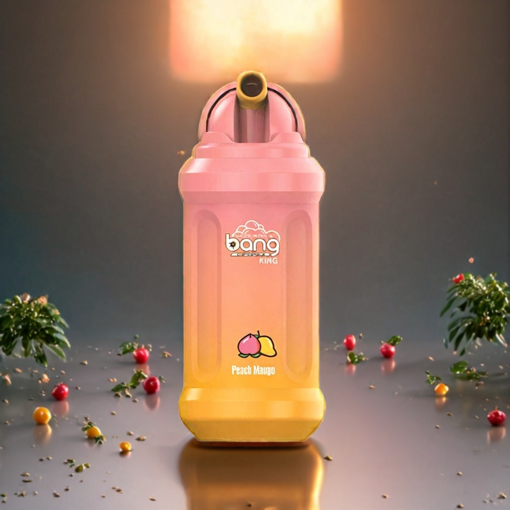 Bang King 12000 Puffs Norge Engros Engangs vape Fersken Mango – 23ml E-Liquid, 650 mAh Batteri, 1.2 Ohm Mesh Coil, Nikotinstyrke 0-5%