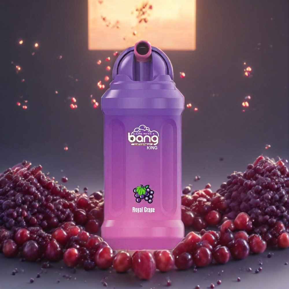 Bang King 12000 Puffs Norge Engros Engangs vape Royal Grape 23ml 650mAh 0-5% Nikotin 1.2 Ohm Mesh Coil