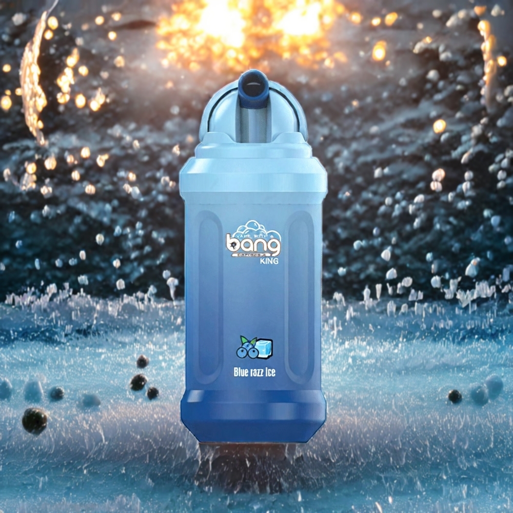 Bang King 12000 Puffs Norge engros Engangs vape Blå Bringebær Is med 23ml E-Liquid og 650 mAh Batteri