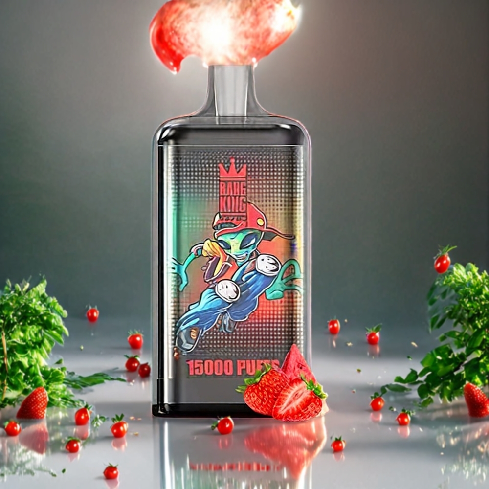 Bang King 15000 Puffs Norge Engros Engangs vape Jordbær Vannmelon – 21ml E-Væske, 550 mAh Batteri, 0-5% Nikotin, Fargerik Design