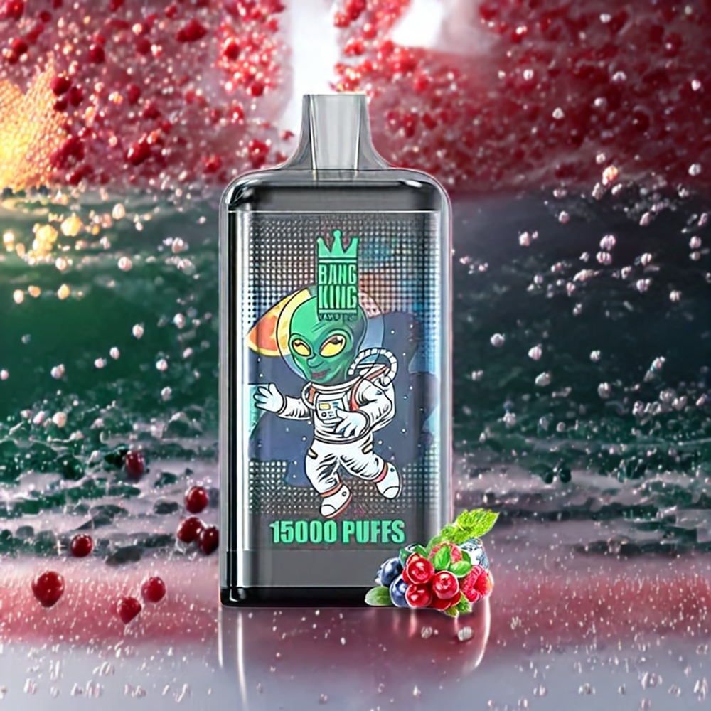 Bang King 15000 Puffs Norge Engros Engangs vape Trippelbær Is – 21ml, 550 mAh, 0-5% Nikotin, Fargerik Design