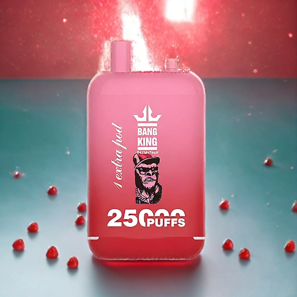Bang King 25000 Puffs Norge Engros Engangs vape Vannmelon Is 46ml E-Liquid 650 mAh Batteri Type-C Lading