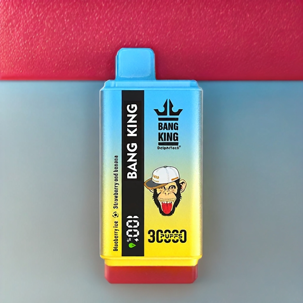 Bang King 30000 Puffs Norge Engros Engangs vape Blåbær Is Jordbær Og Banan 36ml 550mAh Type-C
