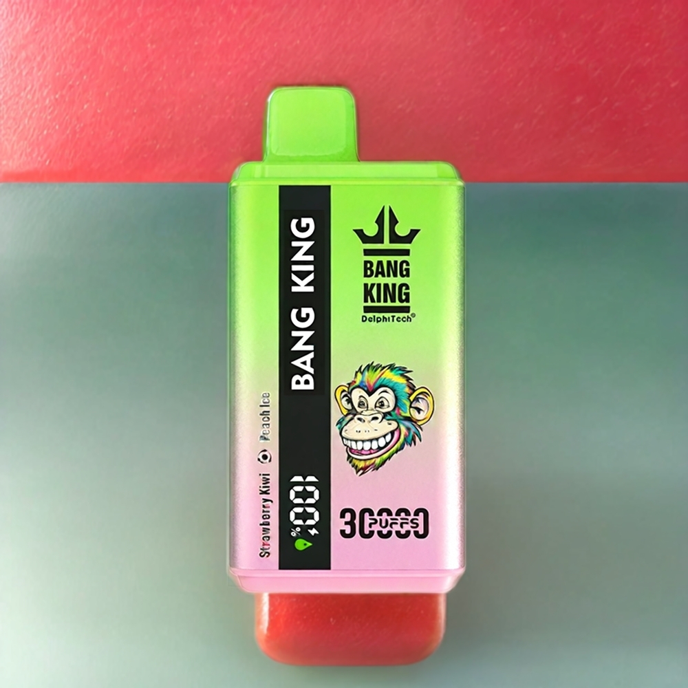 Bang King 30000 Puffs Norge Engros Engangs vape Jordbær Kiwi Fersken Is 36ml 550mAh Type-C