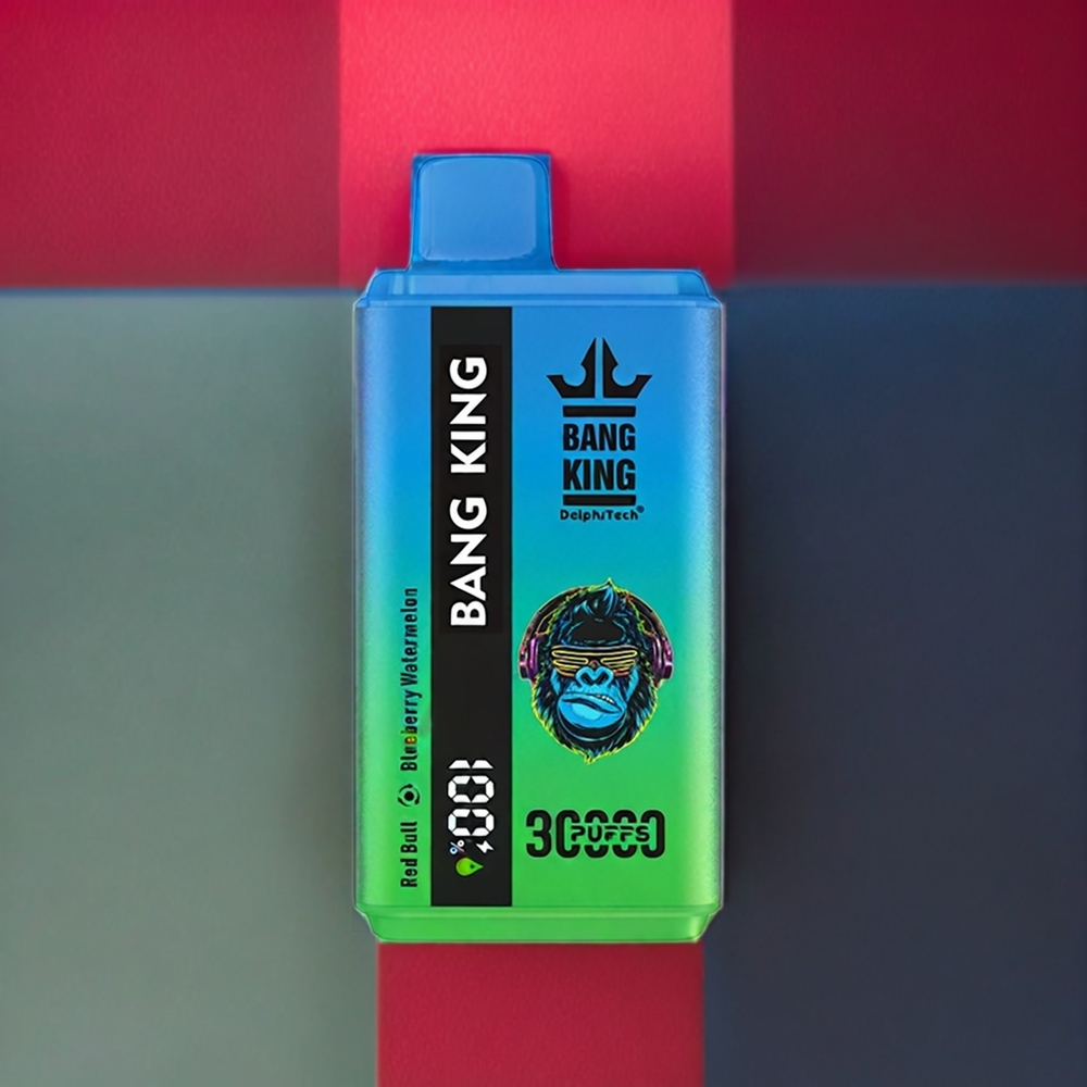 Bang King 30000 Puffs Norge Engros Engangs vape Red Bull Blåbær Vannmelon 36ml 550mAh Type-C