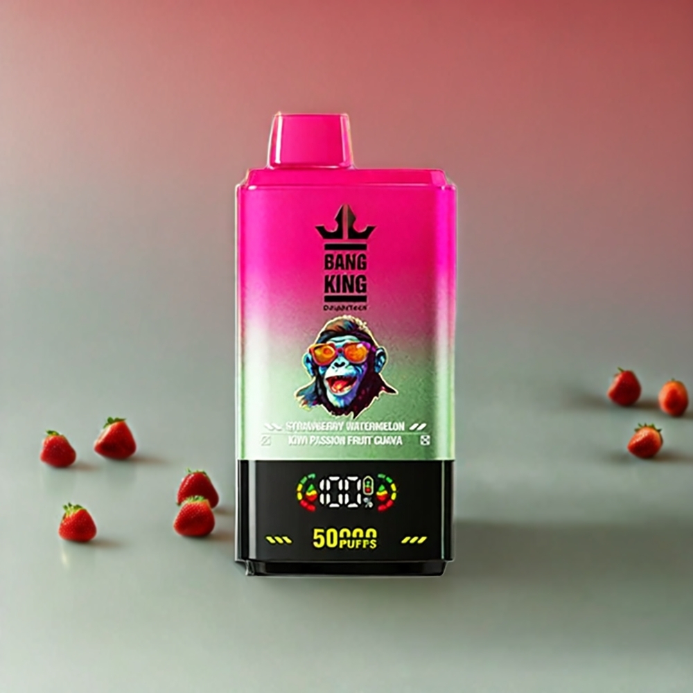 Bang King 50000 Norge Engros Engangs vape Jordbær Vannmelon Kiwi Pasjonsfrukt Guava – 50ml, 850mAh, Type-C-lading