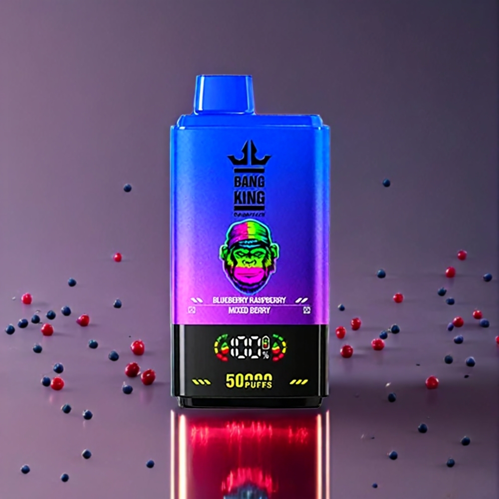 Norge engros Bang King 50000 Engangs vape Blåbær Bringebær Mixed Berry – 50ml, 850mAh, Type-C-lading