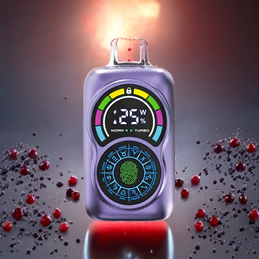 Bang King Constellation Norge Engros 36000 Puffs Eplet Drufe Engangs vape med 650mAh Batteri og Justerbar Luftstrøm