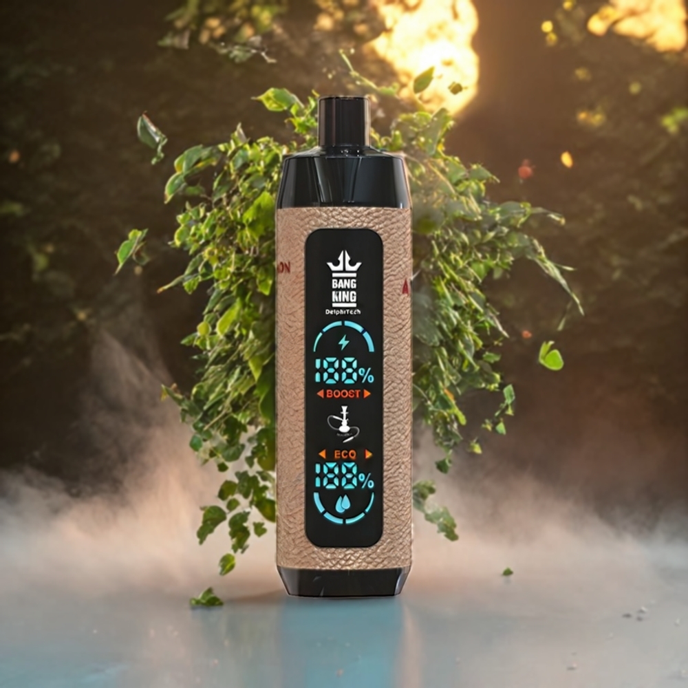 Bang King Shisha 25000 Puffs Norge Engros – 30ml E-Liquid, 650 mAh Batteri, Type-C Lading, Lenmon Mint