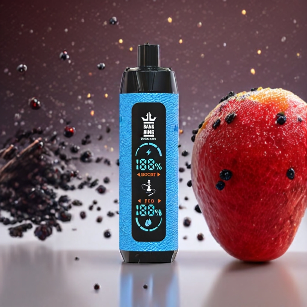 Bang King Shisha 25000 Puffs Norge Engros – 30ml E-Liquid, 650 mAh Batteri, Type-C Lading, Vimto Bull, Nikotin 0%/2%/3%/5%