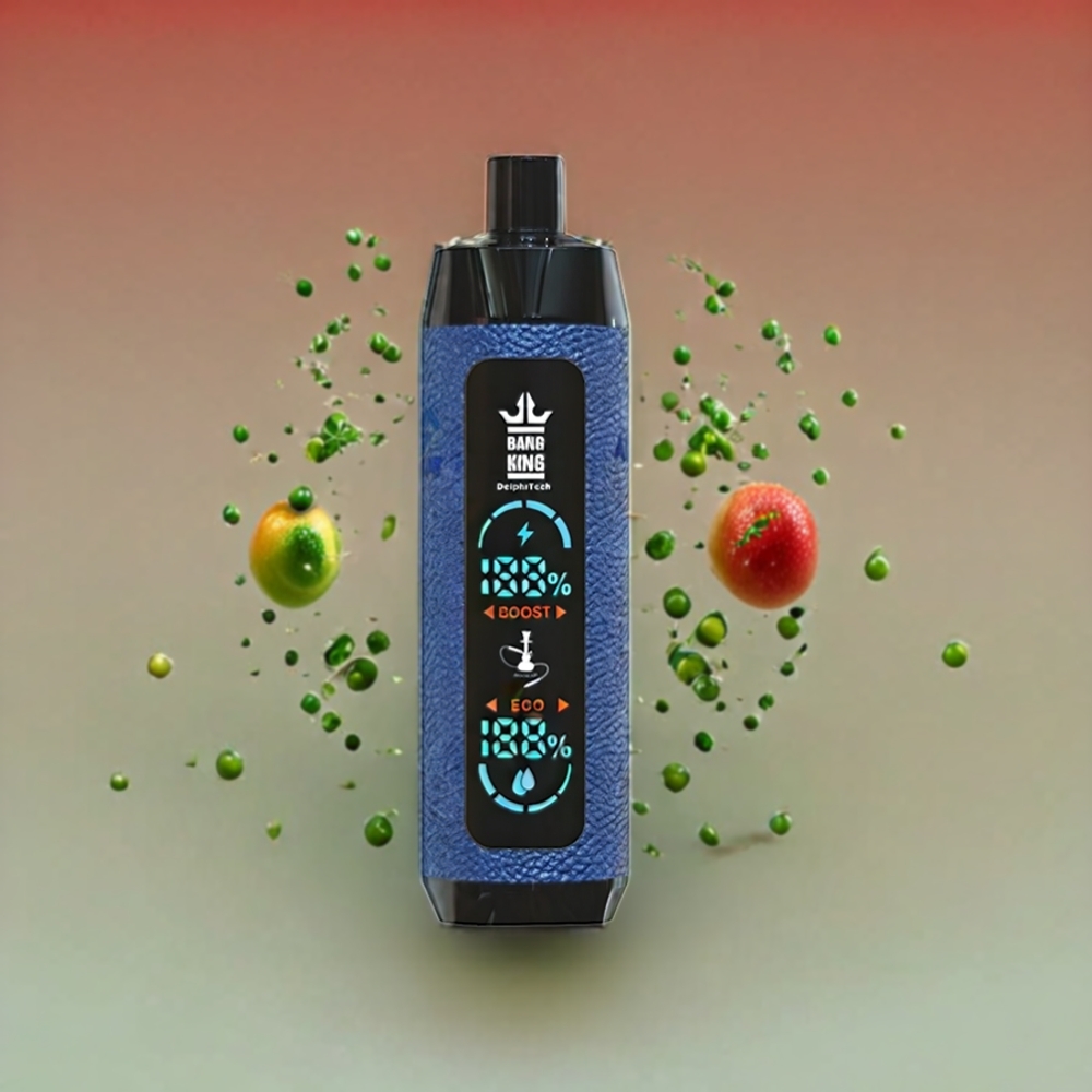 Bang King Shisha 25000 Puffs Norge Engros Engangs vape Vannmelon Honningmelon Passionsfrukt 30ml 650 mAh Type-C 0.6 Ohm Mesh Coil