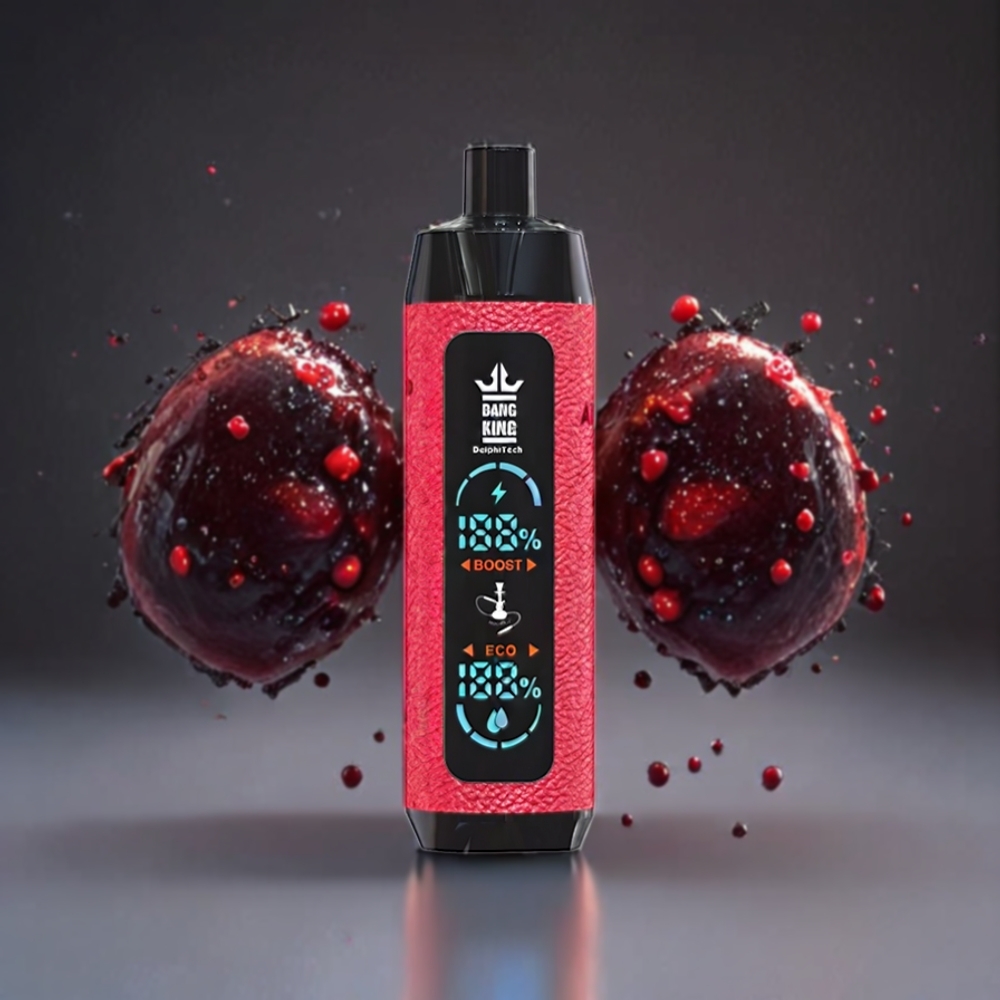 Bang King Shisha Norge Engros 25000 Puffs 30ml 650 mAh Type-C 0.6 Ohm Mesh Coil Bad Blood