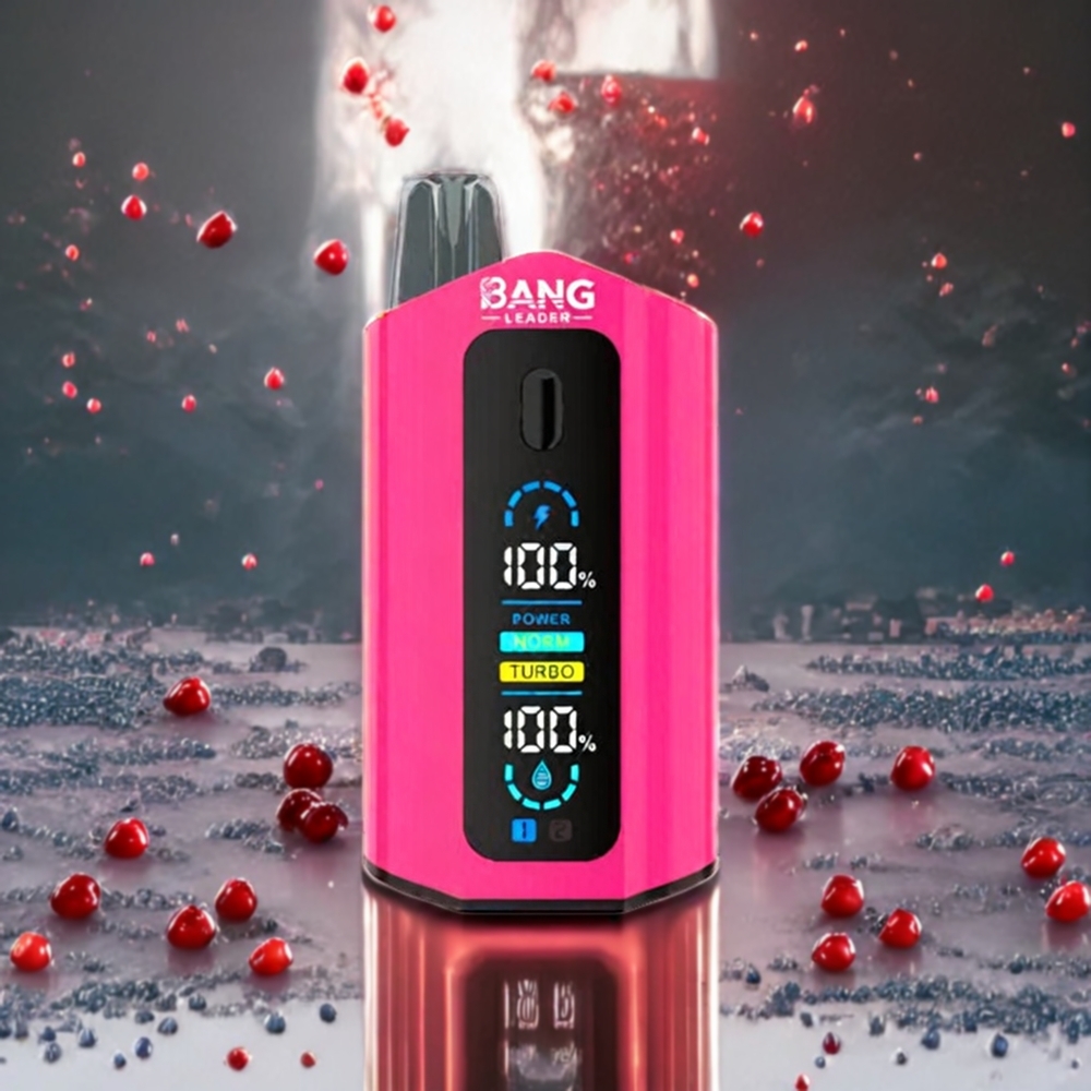 Bang Leader 50000 Puffs Norge Engros Engangs vape Blåbær Bringebær Lemonade Jordbær Bringebær Kirsebær Is med 13400mAh Batteri og 36ml E-væske Kapasitet