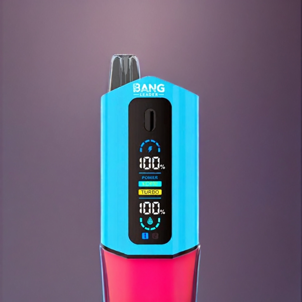 Bang Leader 50000 Puffs Norge Engros Engangs vape Blåbær Sur Bringebær Blåbær med 13400mAh Batteri og 36ml E-væske