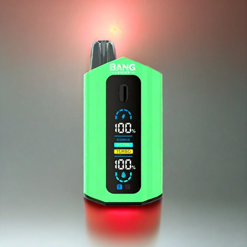 Bang Leader 50000 Puffs Norge Engros Engangs vape Eple Pære Kiwi Pasjonsfrukt Guava 13400mAh 36ml Type-C 2-in-1 Smaker