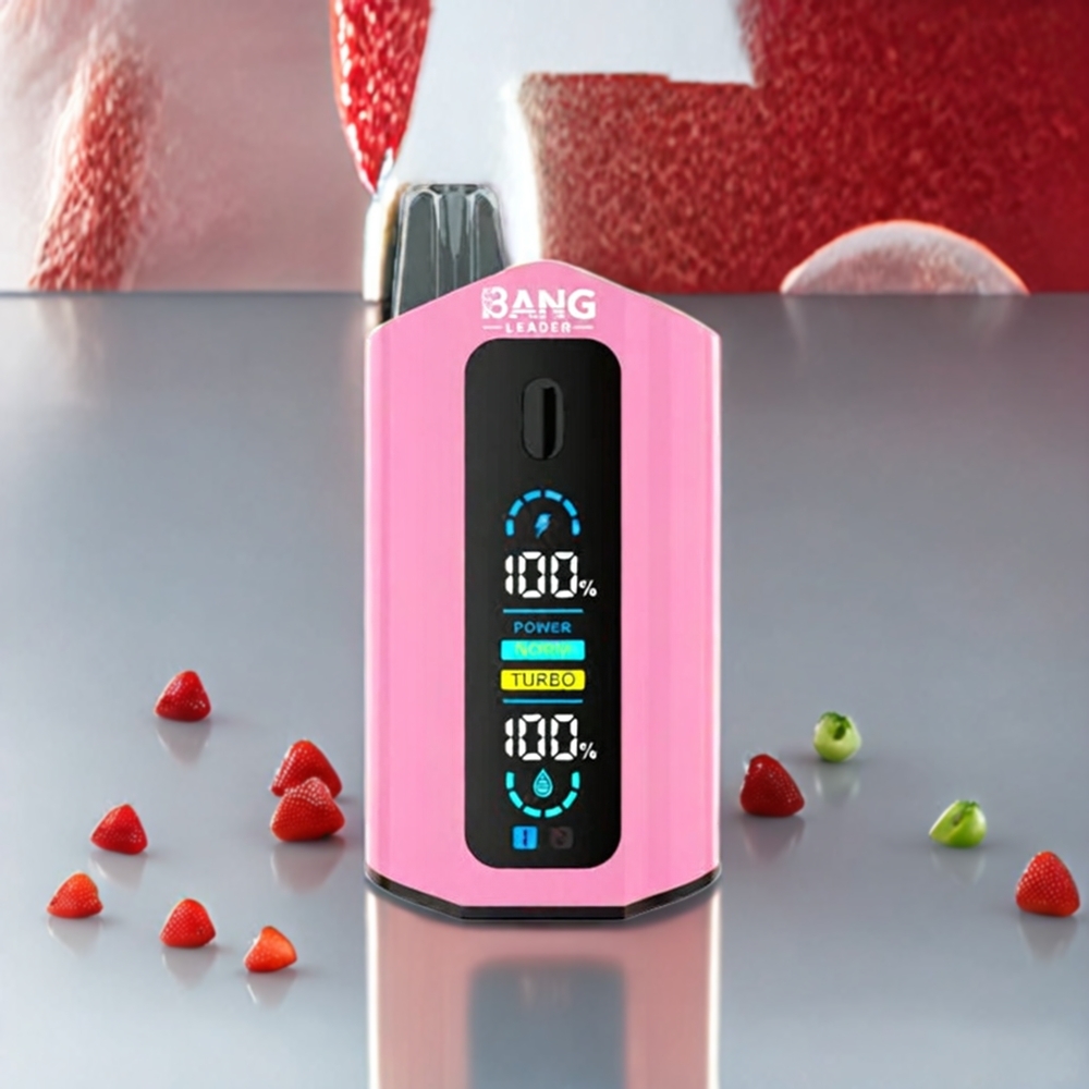 Bang Leader 50000 Puffs Norge Engros Engangs vape Jordbær Kiwi Jordbær Is med 13400mAh Batteri og 36ml E-væske Kapasitet
