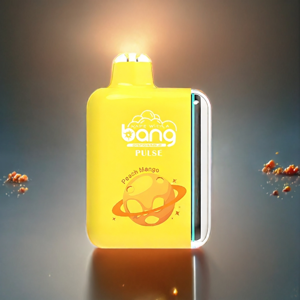 Bang Pulse 18000 Puffs Norge Engros Engangs vape Fersken Mango – Type-C, 650mAh, 26ml, 1.0 ohm Mesh Coil