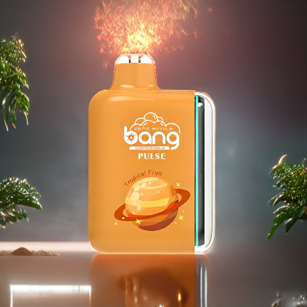 Bang Pulse 18000 Puffs Norge Engros Engangs vape Tropisk Frukt med Type-C lading, 650mAh batteri og 26ml e-væske