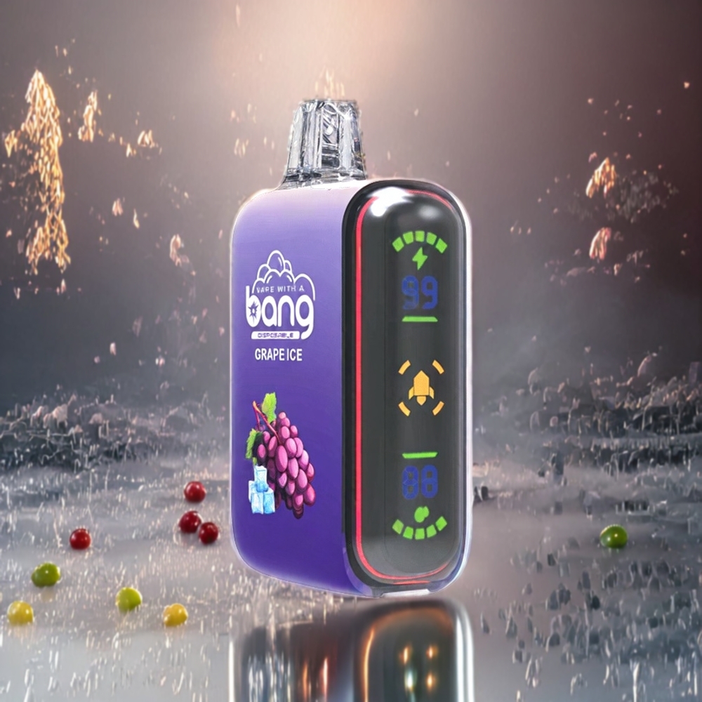 Norge engros Bang Rocket 18000 Puffs Engangs vape Grape Is 26ml 650mAh Nikotin 0% 2% 3% 5%