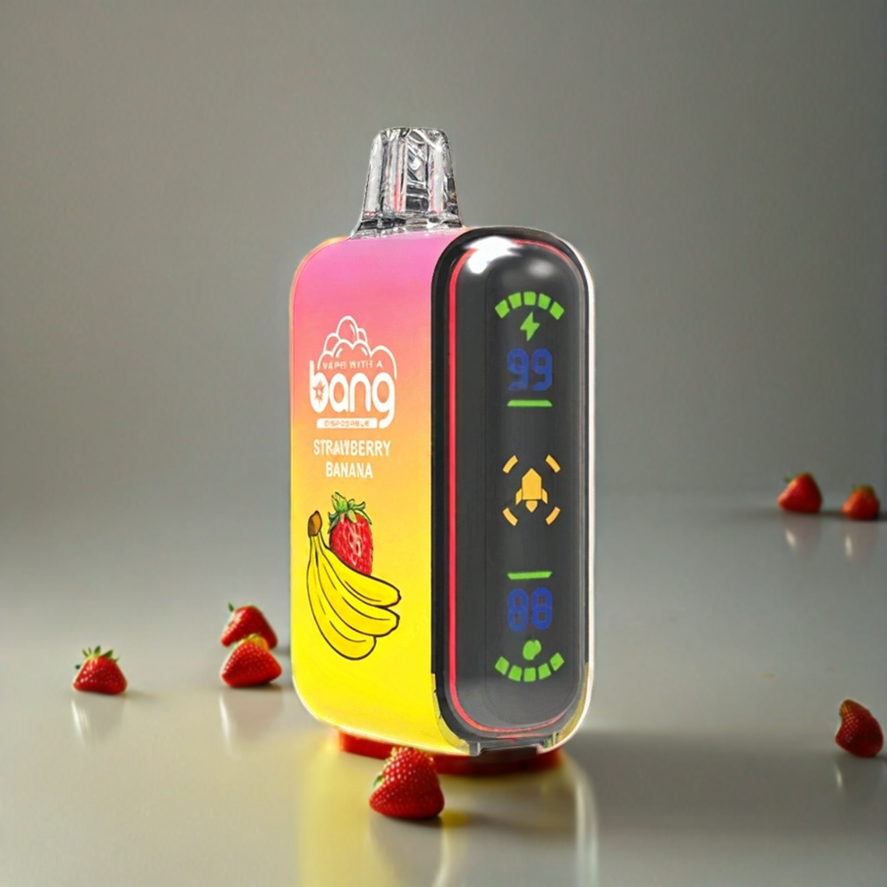 Norge engros Bang Rocket 18000 Puffs Engangs vape Jordbær Banan med 26ml kapasitet og 650mAh batteri