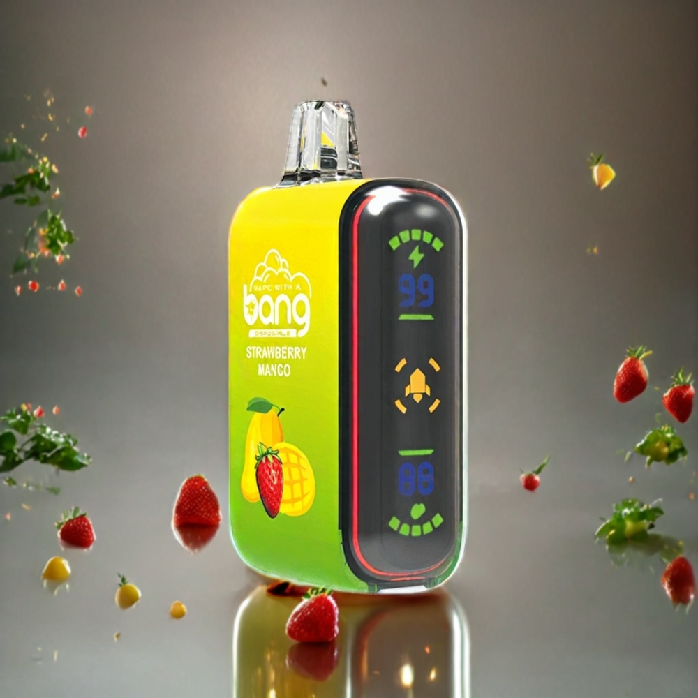 Norge engros Bang Rocket 18000 Puffs Engangs vape Jordbær Mango – 26ml, 0-5% Nikotin, 650mAh Batteri