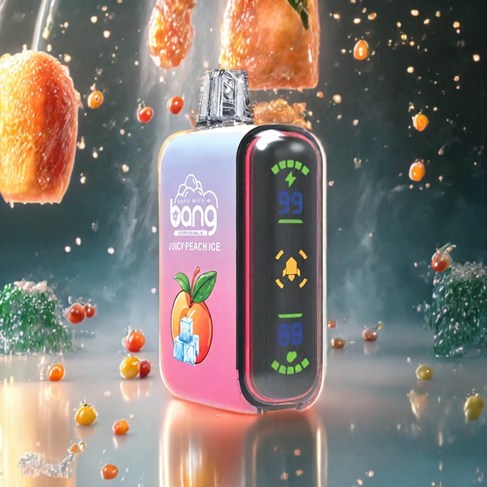 Norge engros Bang Rocket 18000 Puffs Engangs vape Juicy Peach Ice 26ml 650mAh Nikotin 0%, 2%, 3%, 5%