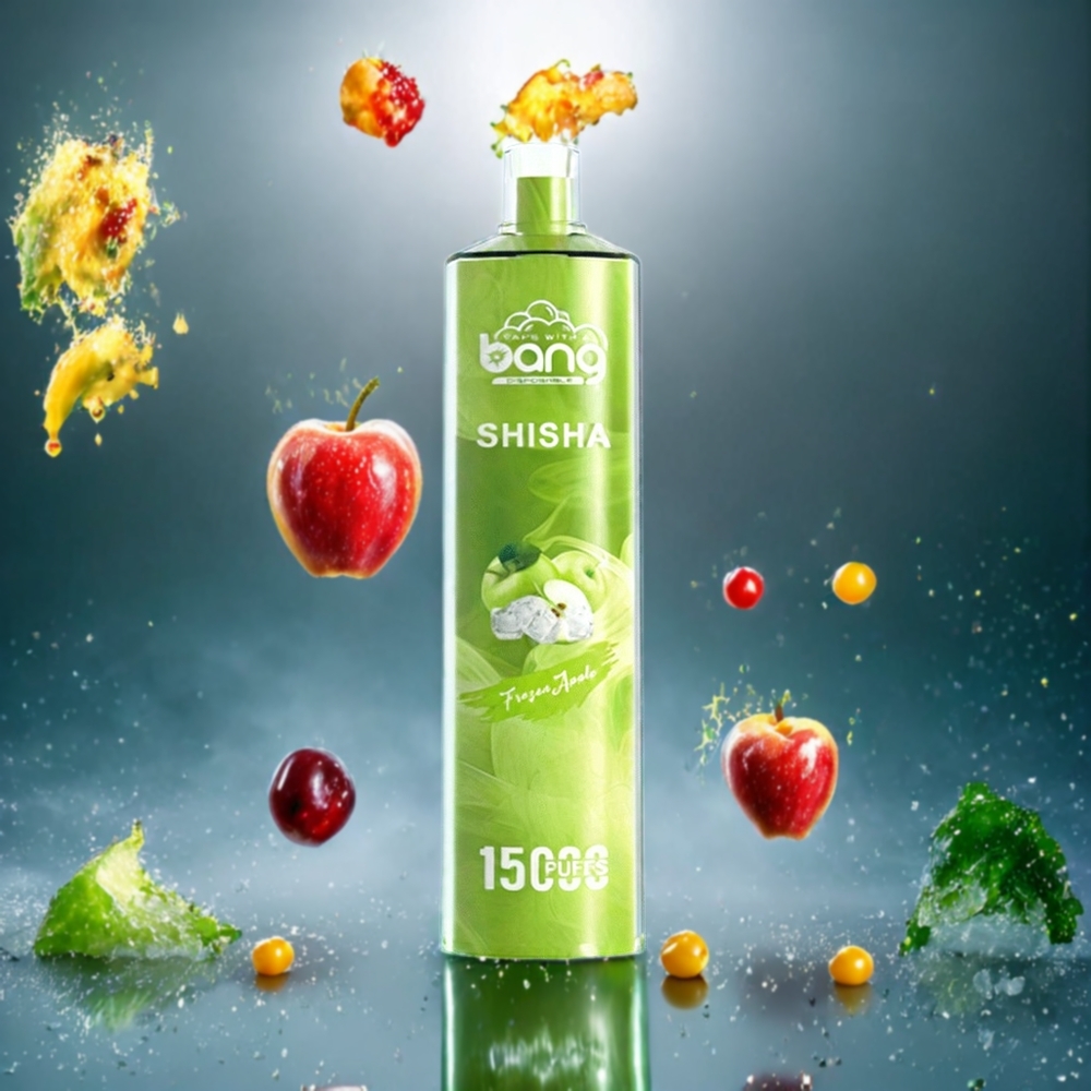Bang Shisha 15000 Puffs Norge Engros Engangs vape Frozen Apple (23ml, 600mAh, Type-C)