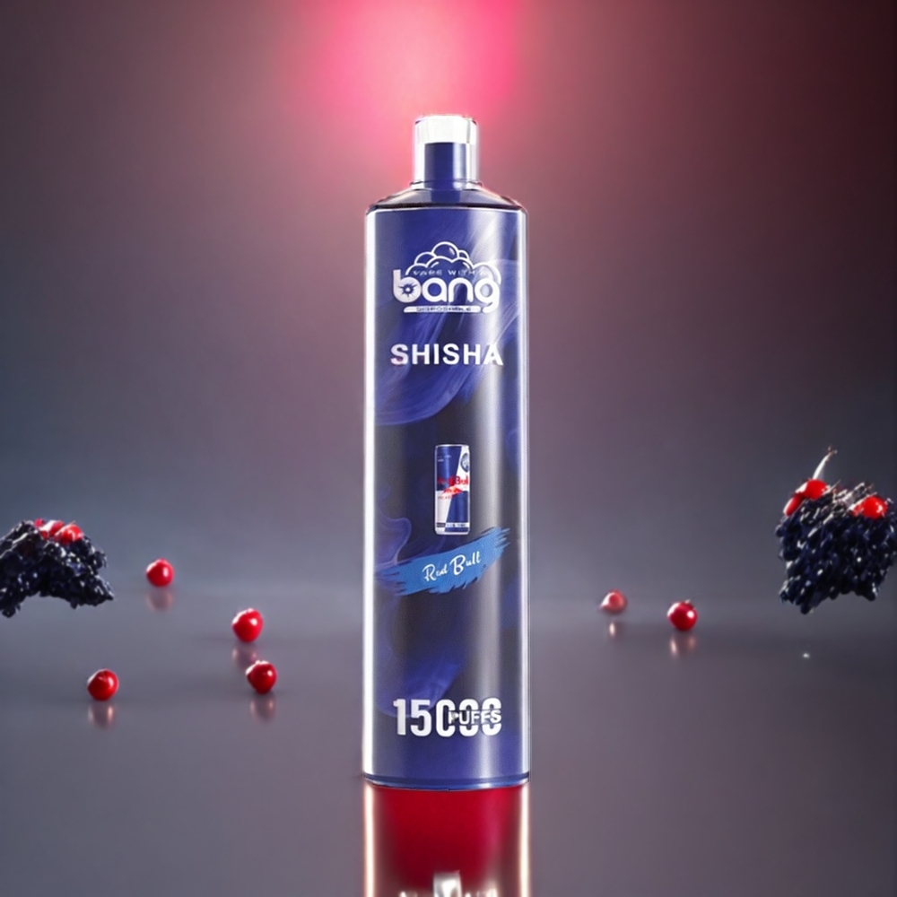 Bang Shisha 15000 Puffs Norge Engros Engangs vape Red Bull med 23ml E-liquid, Type-C Lading og 600mAh Batteri