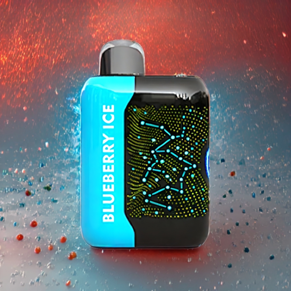 Bang Starry 25000 Puffs Norge Engros Engangs vape Blå Bringebær Is med 28ml E-Liquid, 800 mAh Batteri, Type-C Lading