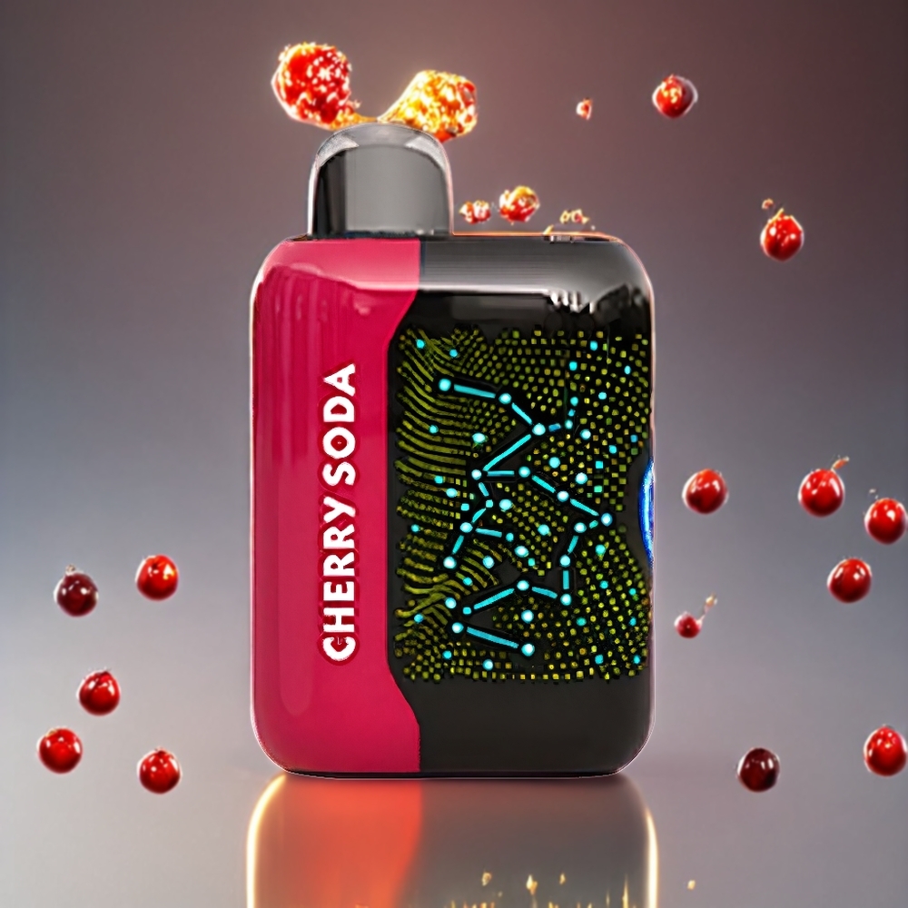 Bang Starry 25000 Puffs Norge Engros Engangs vape Kirsebær Soda med 28ml E-Liquid, 800 mAh Batteri, Type-C Lading