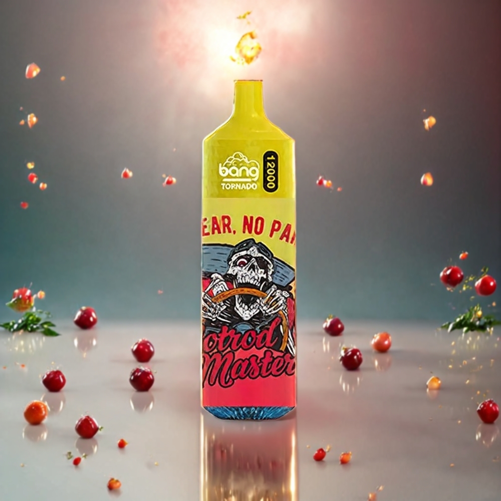 Bang Tornado 12000 Puffs Norge Engros – 23ml E-Liquid, 650 mAh Batteri, 0/2/3/5% Nikotin – Kirsbær Fersken Lemonade