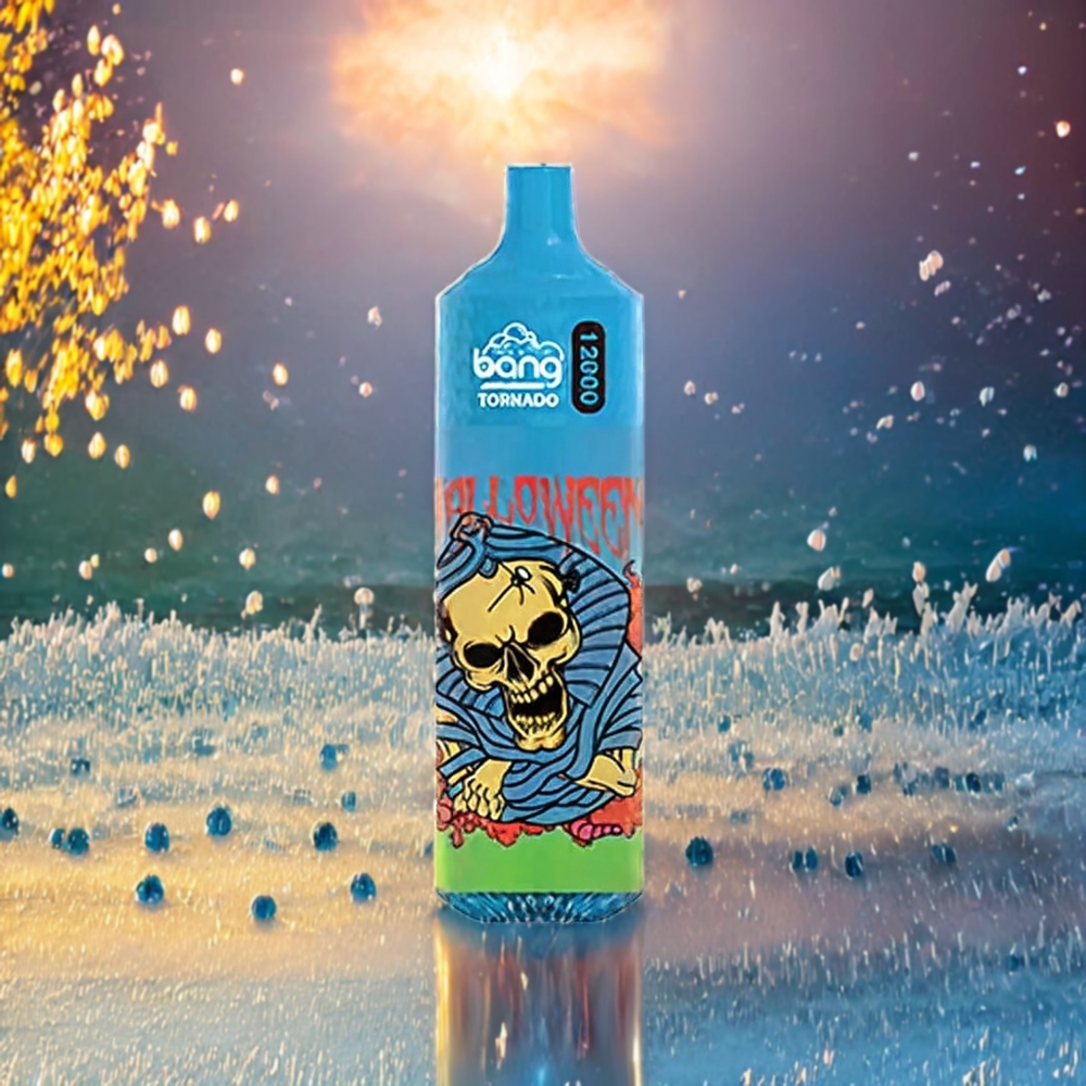 Bang Tornado 12000 Puffs Norge Engros – Blå Bringebær Is – 23ml E-Væske, 650 mAh Batteri, 0%-5% Nikotin