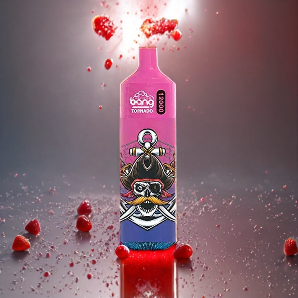 Bang Tornado 12000 Puffs Norge Engros – Jordbærjuice – 23ml E-Væske, 650 mAh Batteri – Nikotinstyrke 0%,2%,3%,5%