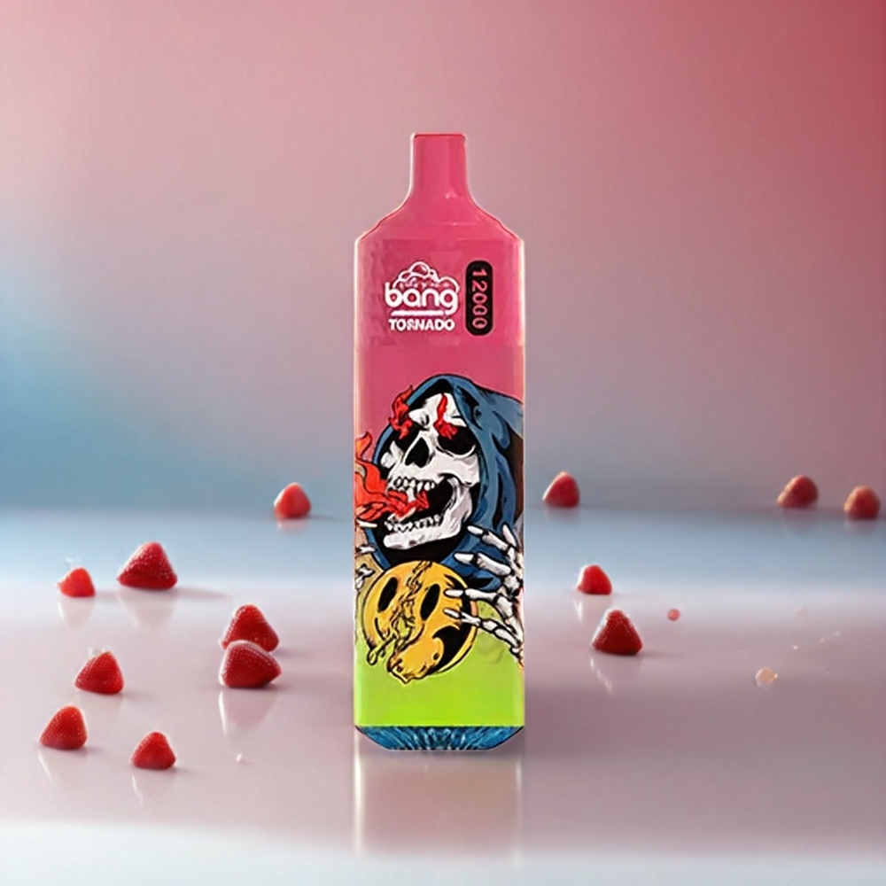 Norge engros Bang Tornado 12000 Puffs 23ml 650 mAh 0-5% Nikotin Jordbær Iskrem