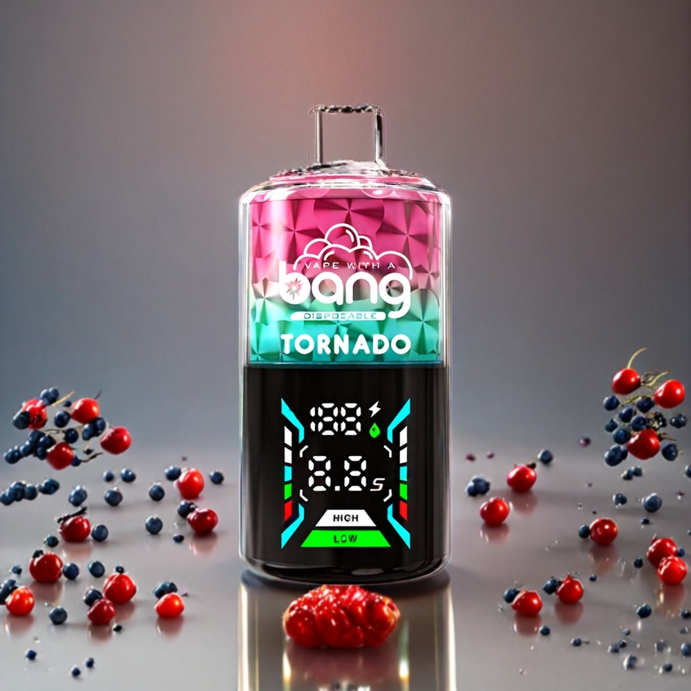 Bang Tornado 40000 Puffs Norge Engros Engangs vape Triple Berry (0%-5% Nikotin, 850mAh, 40ml)