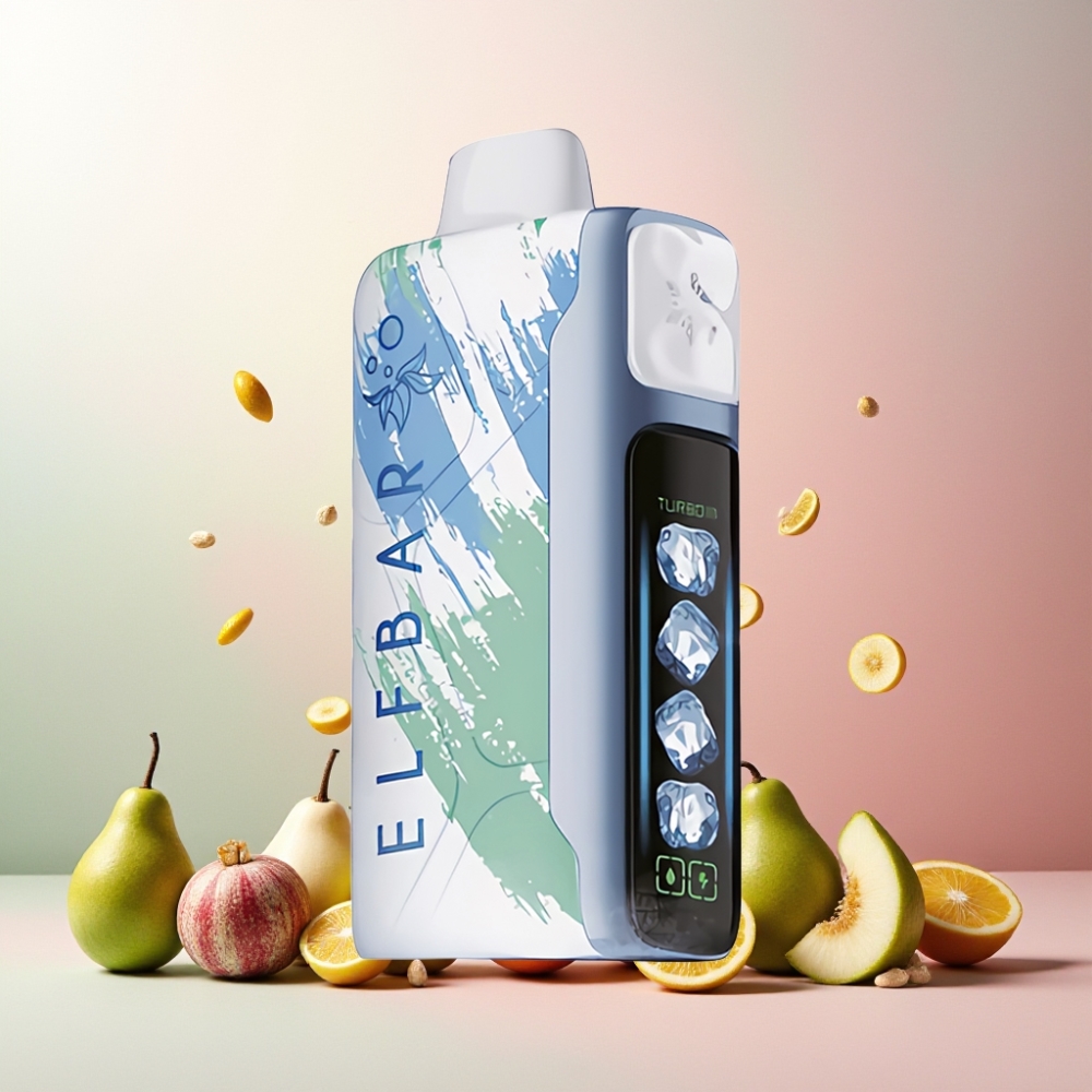 Elf Bar Ice King 40000 Puffs Norge Engros Vape til engangsbruk Miami Mynte med 20ml E-Væske, 850mAh Oppladbart Batteri, 5% Nikotin, Justerbar Kjøling & LCD Skjerm
