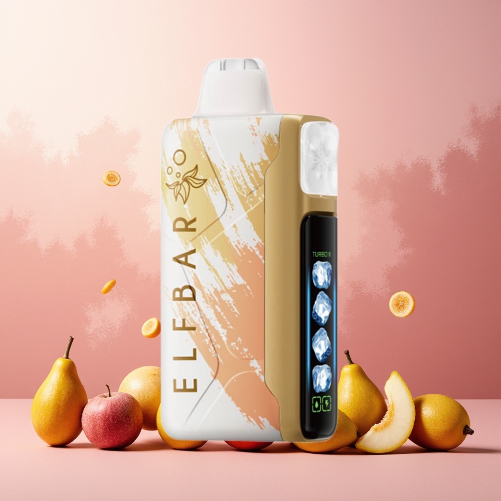 Elf Bar Ice King Norge Engros 40000 Puffs 20ml 5% Nikotin Oppladbar 850mAh Justerbar Kjøling LCD Skjerm Dragon Jordbærbanan