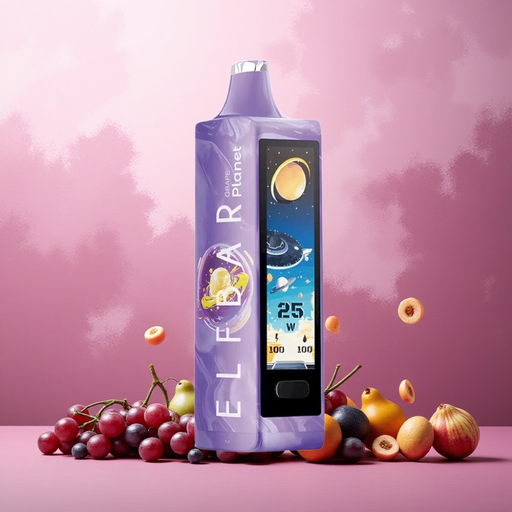 Elf Bar Planet 25000 Puffs Vape til engangsbruk Drupe Norge Engros – 18ml, 5% Nikotin, 800mAh Oppladbar Batteri, Mesh Coil