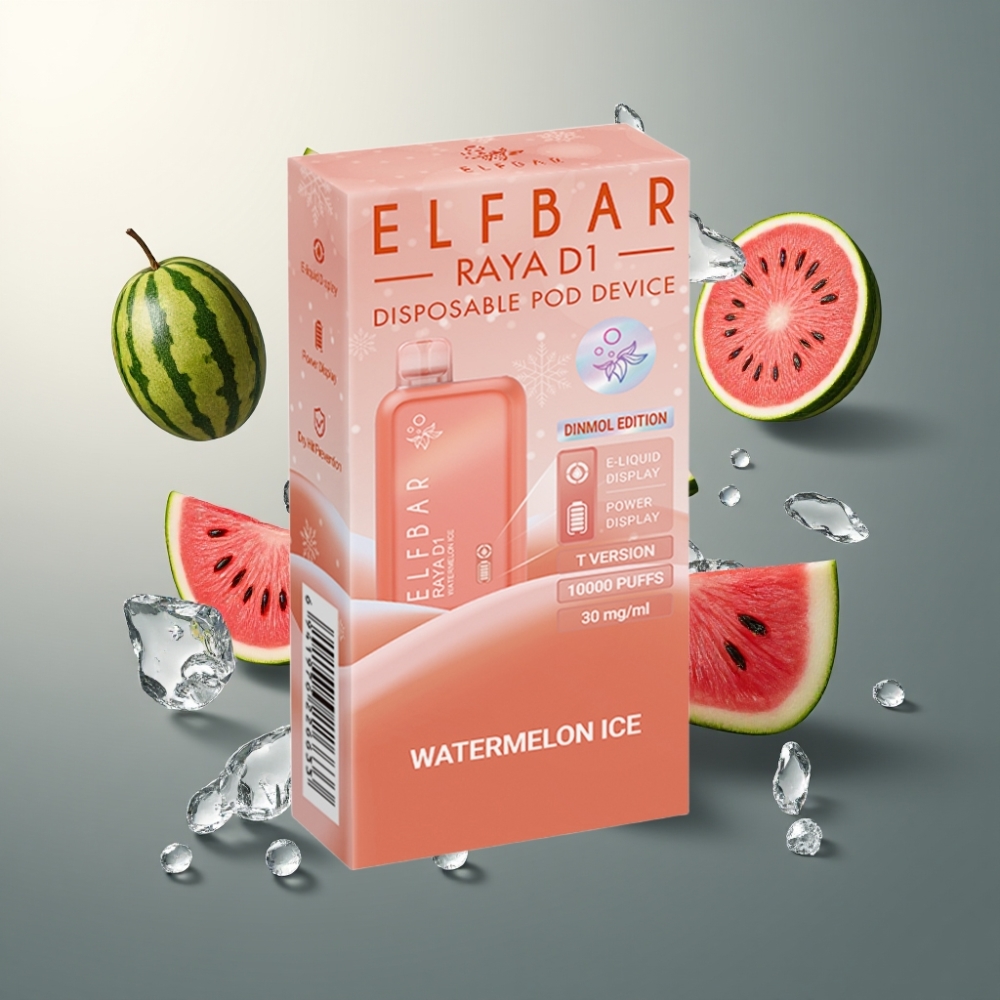 Elf Bar Raya D1 Norge Engros 13000 Puffs 18ml 650mAh Vanndrikke Is Type-C Ladeskop