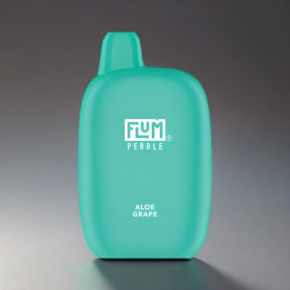 Flum Pebble 6000 10ml 5% Nikotin 500mAh Norge engros Aloe og Drue Mesh Coil Type-C Ladbar