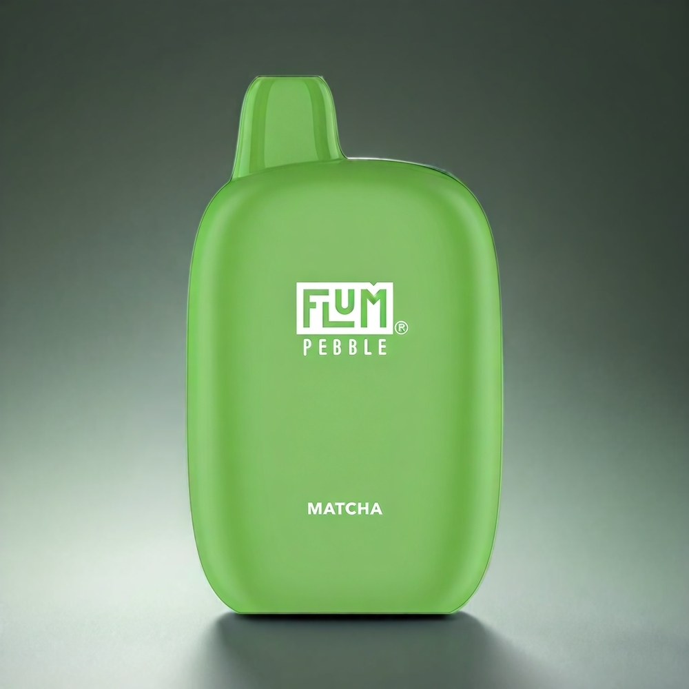 Flum Pebble 6000 Norge Engros – 10ml 5% Nikotin, 500mAh Batteri, Mesh Coil, Type-C Lading, Matcha Smak