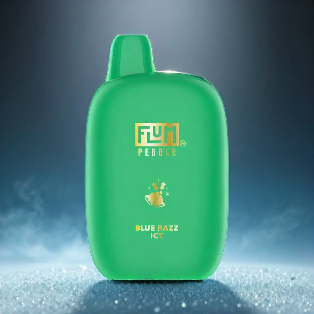 Flum Pebble 6000 Norge Engros – 10ml Blå Bringebær Is – 500mAh Mesh Coil, Type-C Lading