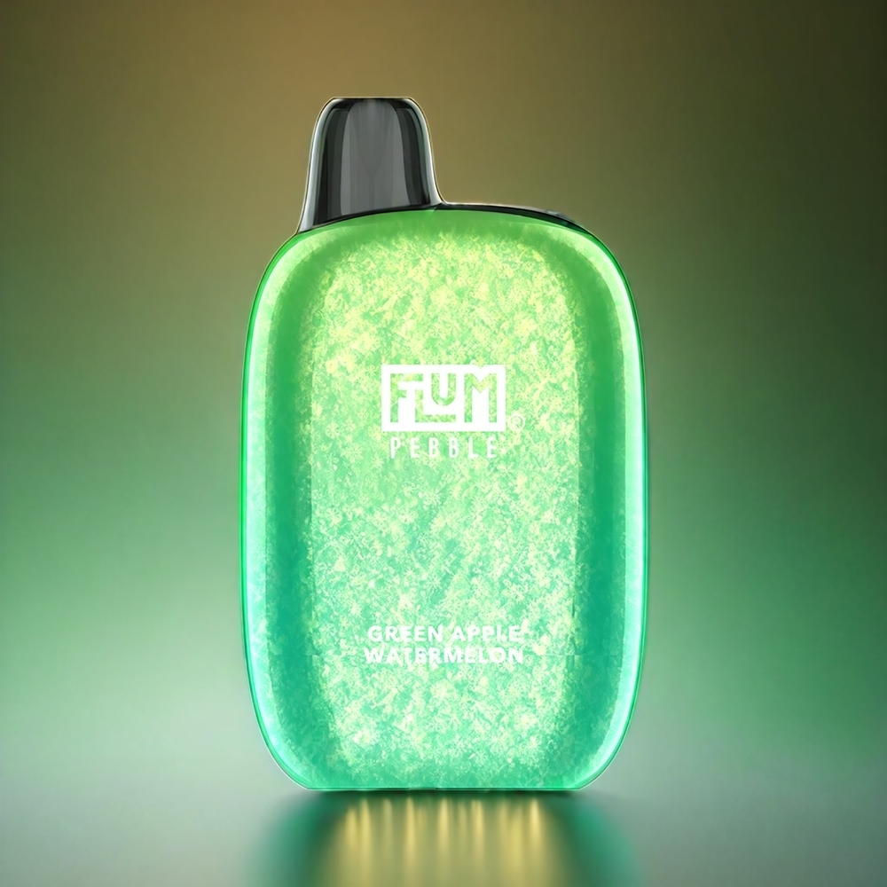 Flum Pebble 6000 Norge Engros – 10ml E-væske, 5% Nikotin, 500mAh Batteri – Grønt Eple & Vandmelon