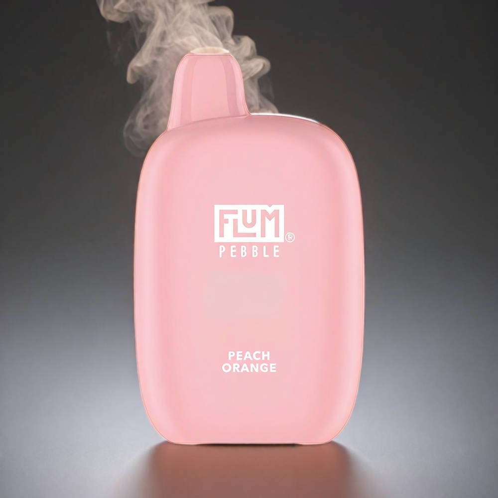 Flum Pebble 6000 Norge Engros – 10ml E-væske, 5% Nikotin, 500mAh Batteri, Type-C Lading – Fersken og Appelsin